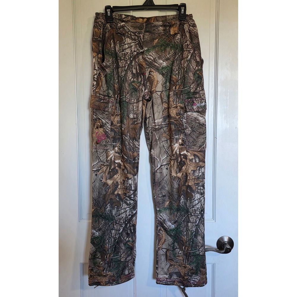 ScentLok Realtree Xtra Camo Hunting Pants Womens Medium Pink Wild Heart Cargo